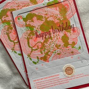 Spotmonk letterpress birthday cards
